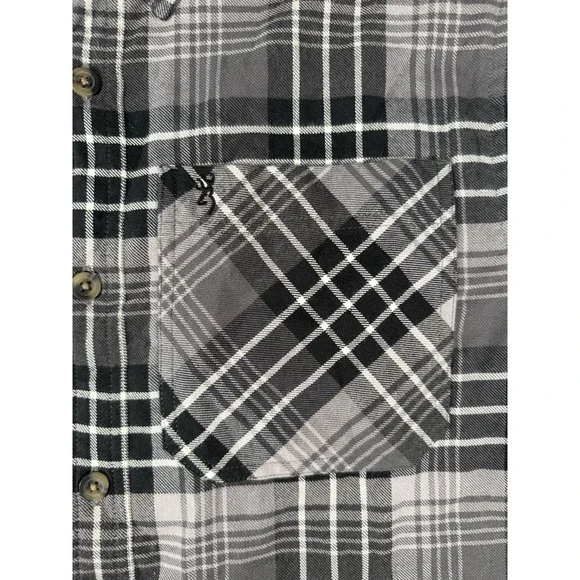 Browning Shirt Mens Medium Black‎ Grey Plaid Long Sleeve Button Up NWT - Picture 2 of 10
